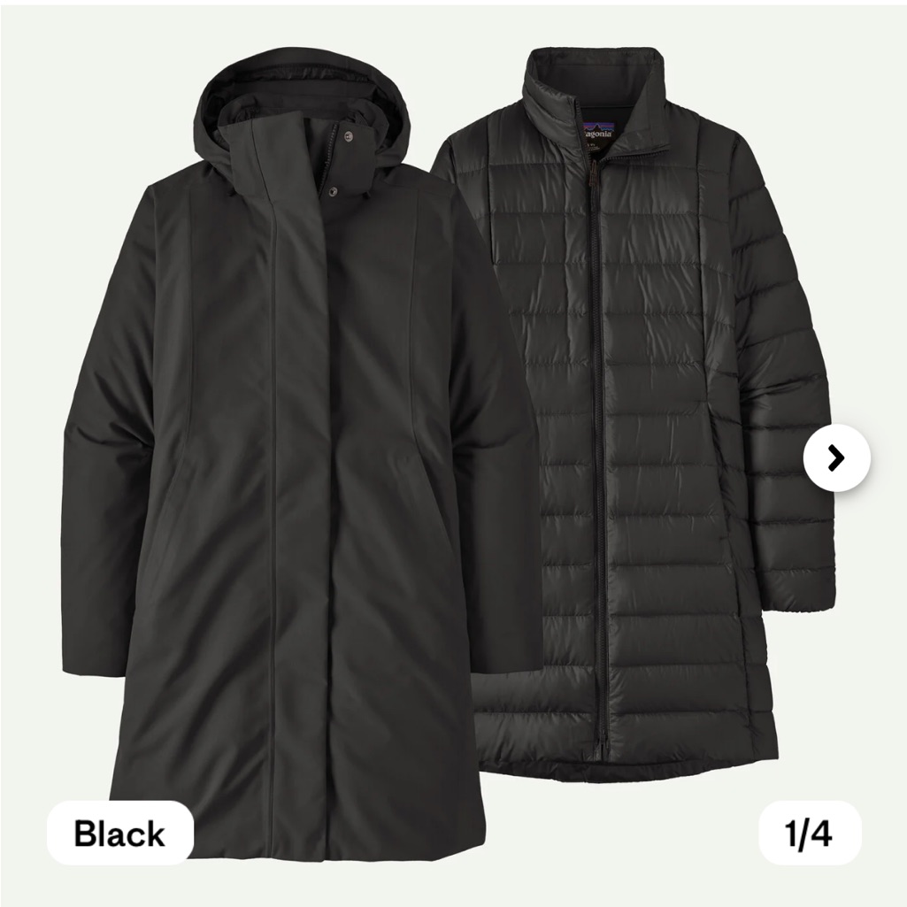 Patagonia W’s Frozen Range 3-In-1 Parka - Xs - In Excellent Condition